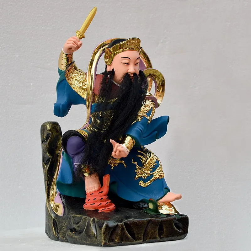 30cm large HOME family Shrine efficacious protection Exorcise evil spirits XUANTIAN ZHENWU DADI Gold plating FENG SHUI statue