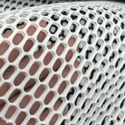 Hexagonal Thick Coarse Mesh Layer, Large Grid Fabric, Openwork Silhouette Garment, Black And Whit, By The Yard