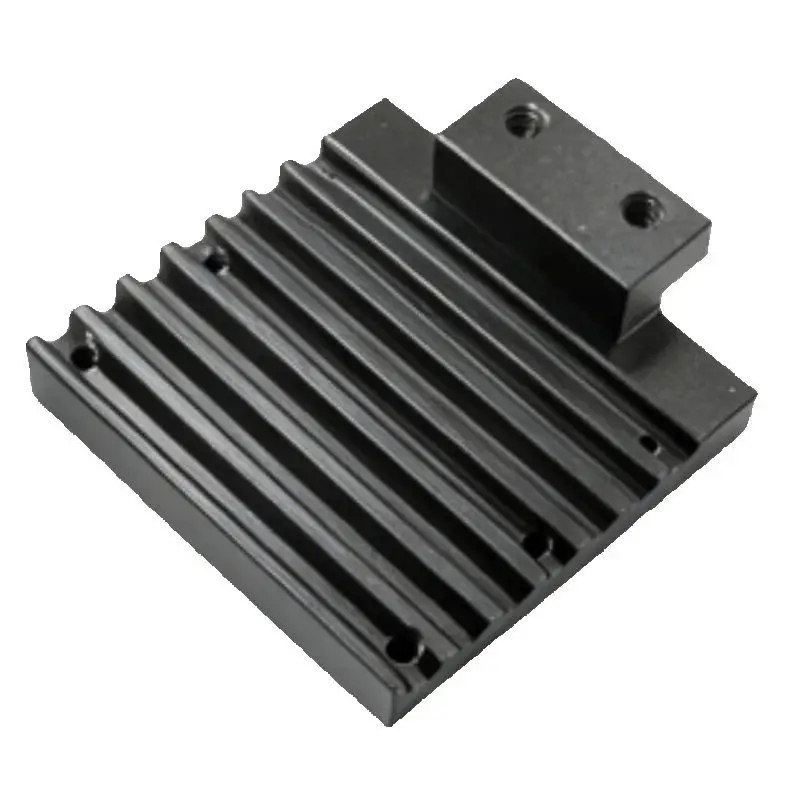 CNC Machining Black Anodized Aluminum Heat Sink for Medical Monitoring Devices