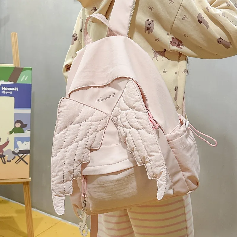 Fashion Cartoon Backpack for Girls Medium Size Lightweight School Bag with Ergonomic Design for Elementary Middle High School