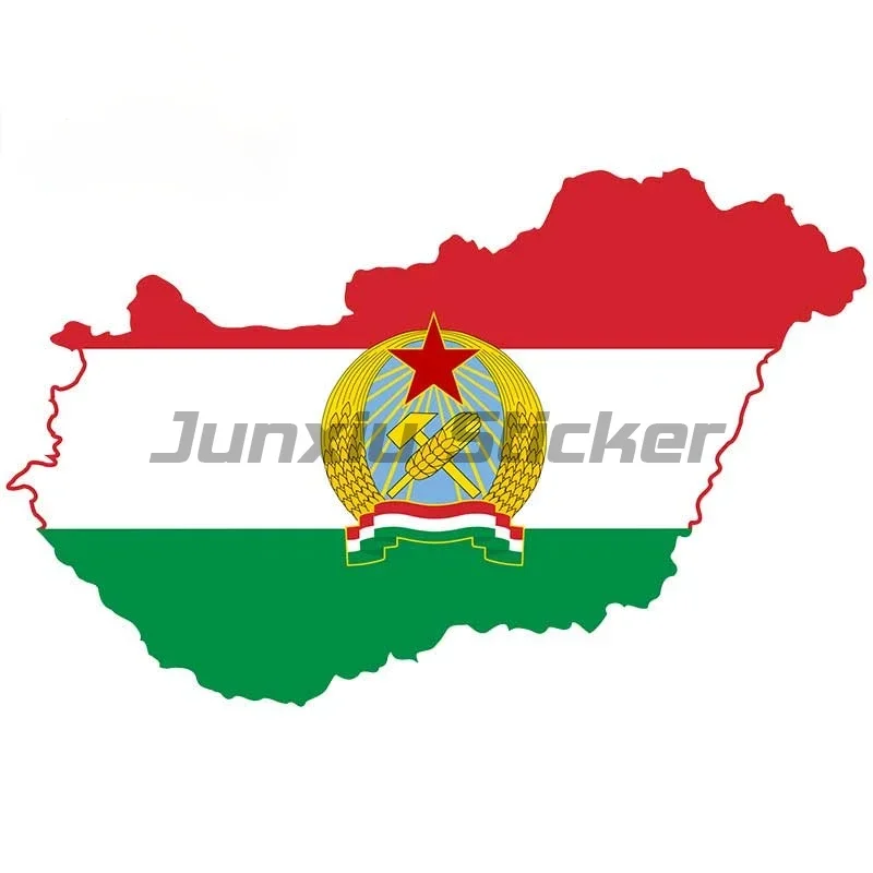 Hungary National Flag Car Sticker Decal Vinyl Self-adhesive Car Accessories National Flag Stickers