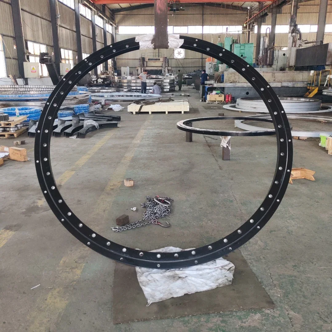 

turntable bearing Four-point contact ball Surface black slewing bearing for Welding positioner