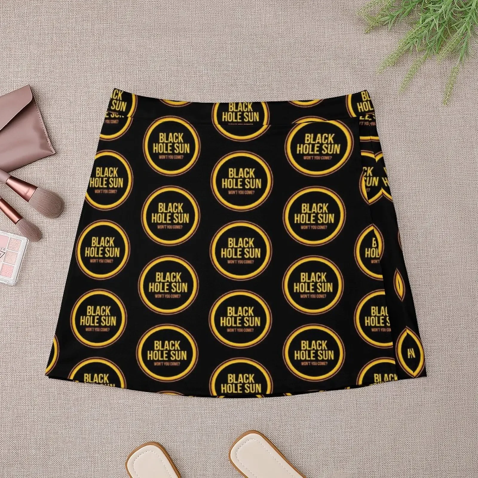 Rok Mini Matahari Lubang Hitam Rok celana pendek rok seksi