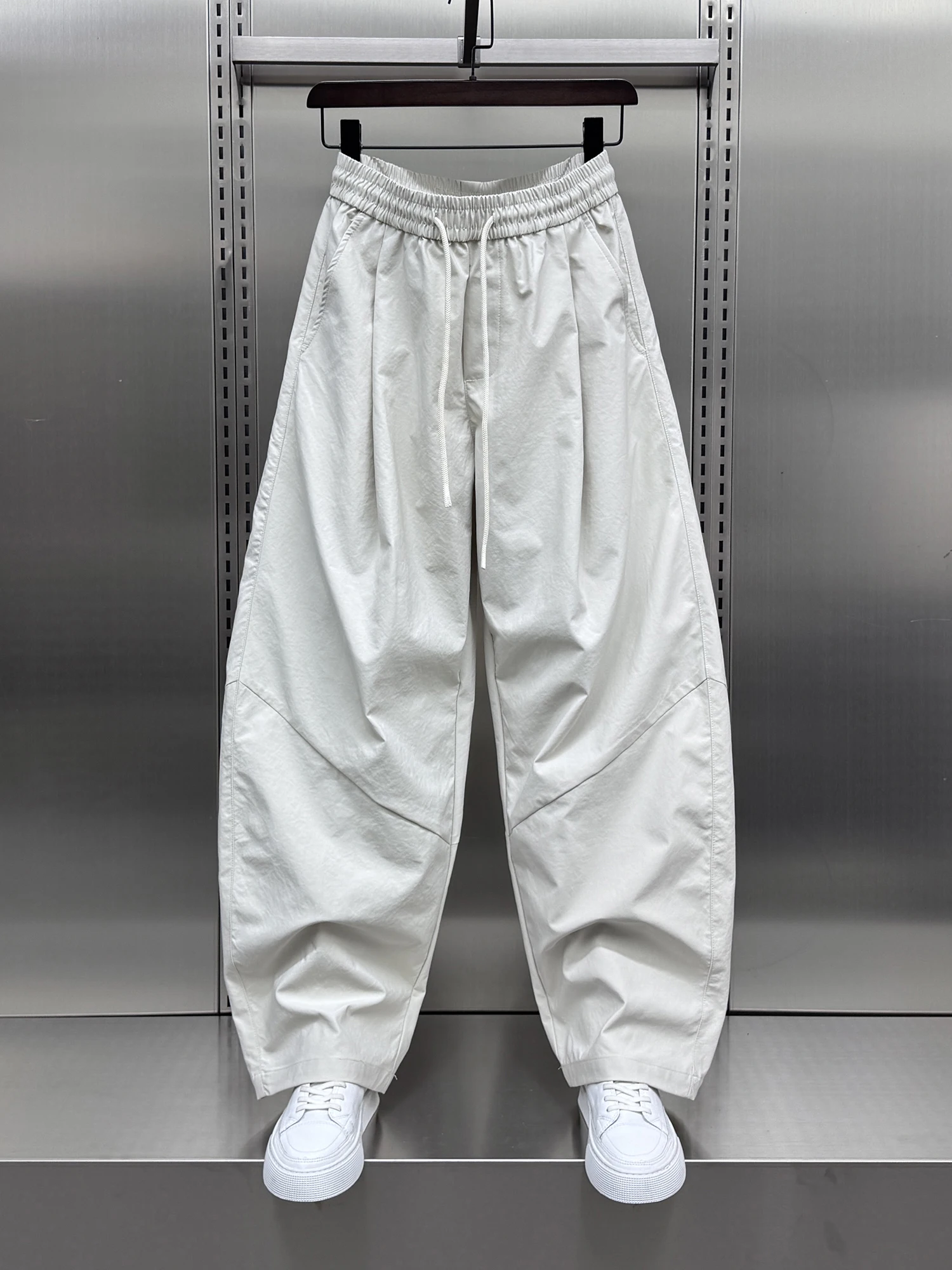 

Spring 2025 Men's Casual Wide Leg Pants American Sle Versatile Long Trousers Faionable Loose Fit Workwear Straight Cut