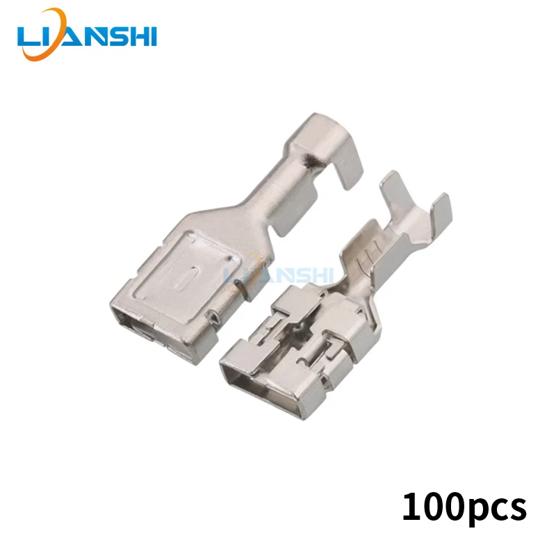 

100pcs connector terminal 7116-3250 9.5 Spring automotive composite terminal DJ626-D9.5×1.2C