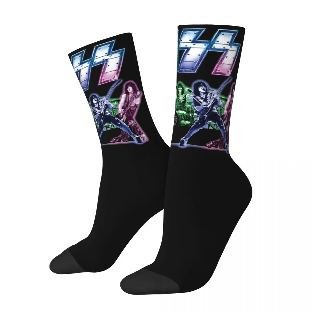 Kiss Band Rock Socks Merchandise For Men Women Crazy Demon Catman Ace Cozy Socks Soft Wonderful Gifts