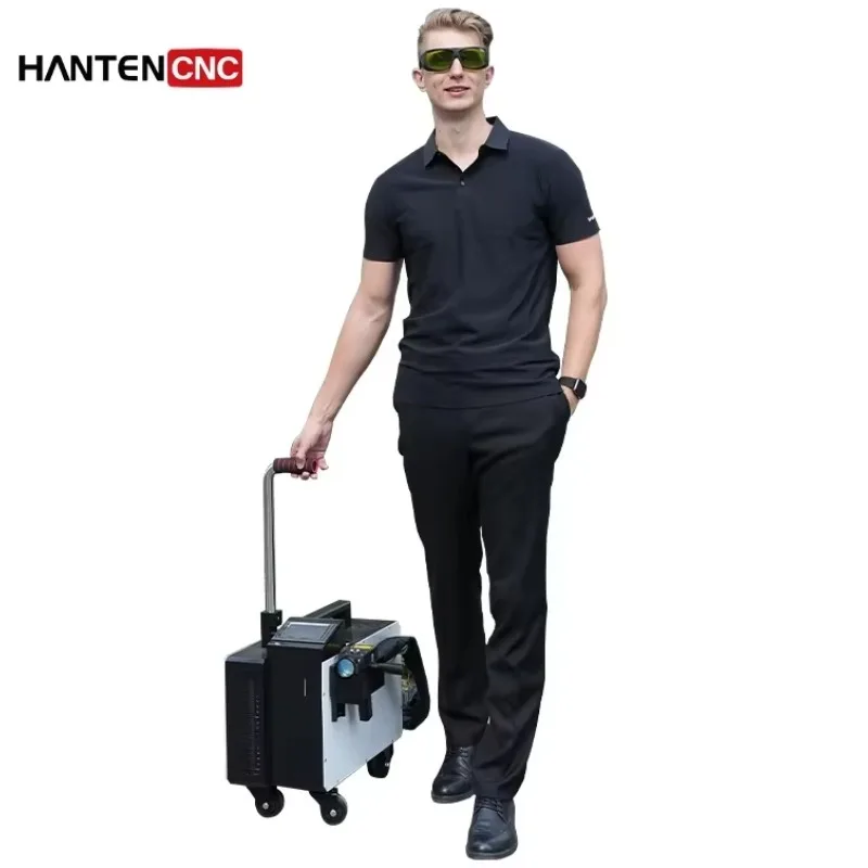 300W Laser Rust Remover Pulse Cleaning Machine Metal Paint Stripping High Accuracy Oxide Removal Industrial Use