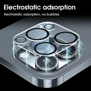 Heckkamera mit temperierter Glas, HD-Bildschirmschutz, Anti-Risiko-Film, iPhone 13Mini, iPhone 13, iPhone 14, iPhone 15, iPhone 16 Pro Max, 4 PCs, 1PC 8 Hauptverkaufskamera Proteste HD - №5