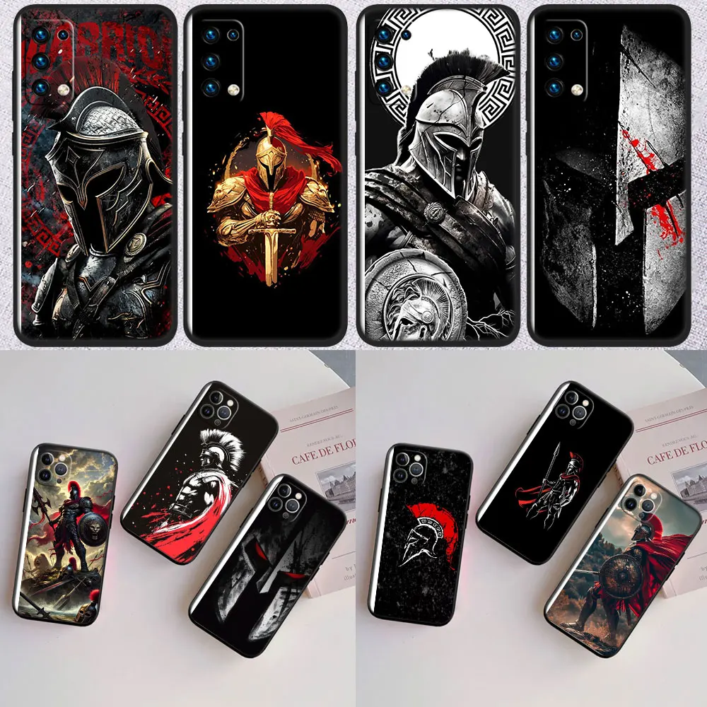 Чехол для телефона EZ35 Spartan Warrior для Samsung Galaxy Note 8 9 10 20 S23 S24 S25 Ultra FE + Plus Edge Lite