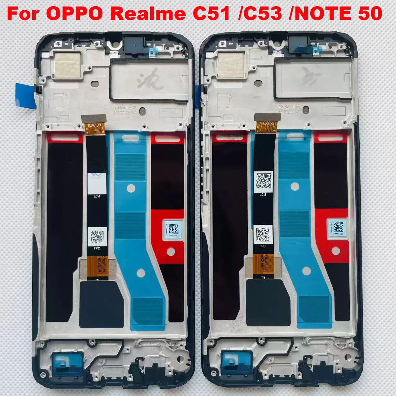 

Оригинальный 6,74 "для OPPO Realme C51 RMX3830/C53 RMX3760/NOTE 50 RMX3834, ЖК-дисплей, сенсорная панель, замена стекла