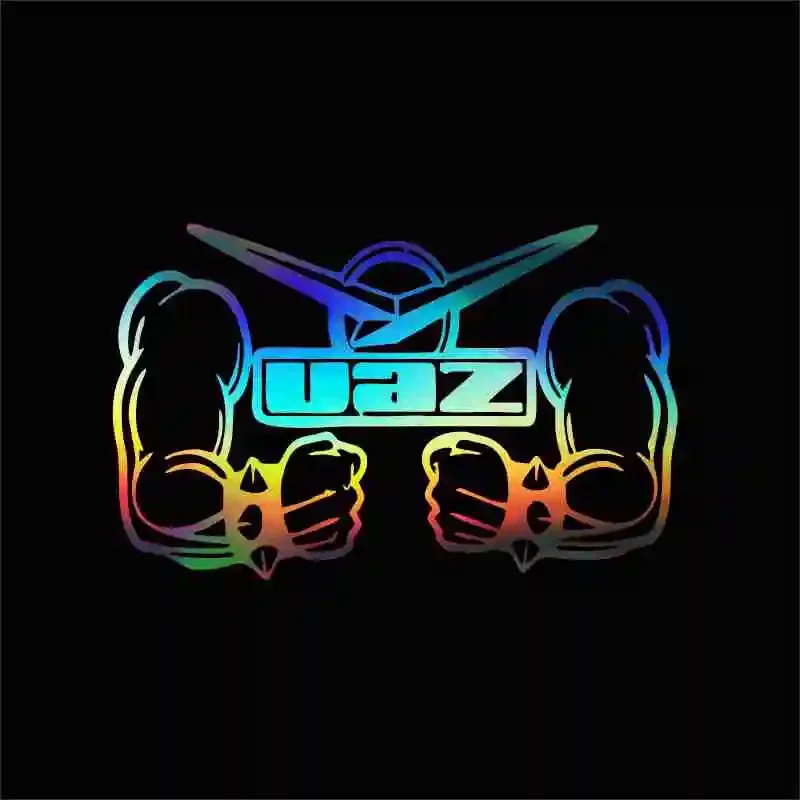 

Car Sticker UAZ Power Funny Pvc Decal Car Auto Stickers for Bumper Window Decor Silver Red/black and Laser ,37cm*20cm