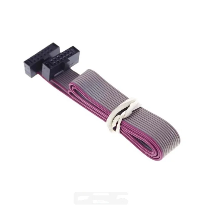 FC 1.27MM Female IDC Connector gray Color Ribbon Flat Cable Same Side Contacts (Type B), 14 Circuits, 200mm Cable Length 2pcsLot