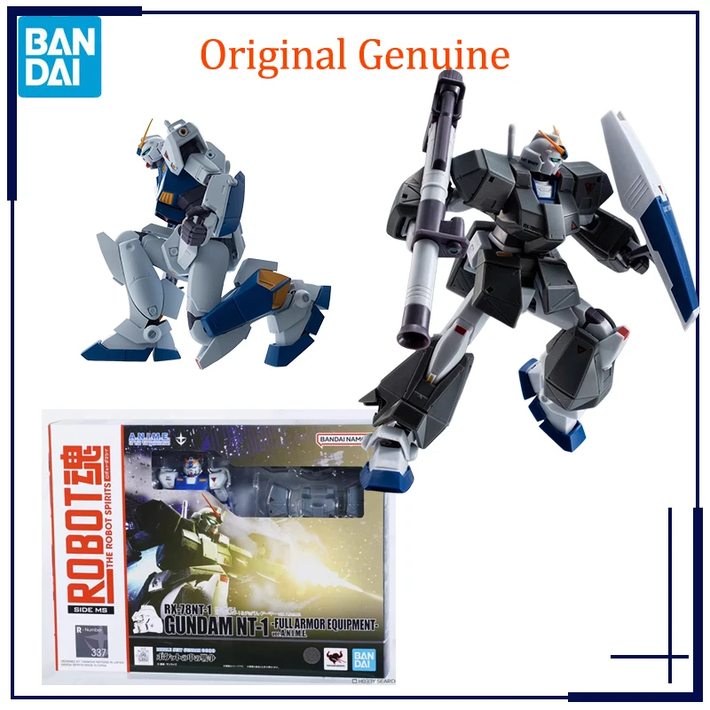

Original Genuine Bandai Anime THE ROBOT SPIRITS RX-78NT-1 GUNDAM NT-1 FULL ARMOR EQUIPMENT ANIME Model Toy Action Figure Gift