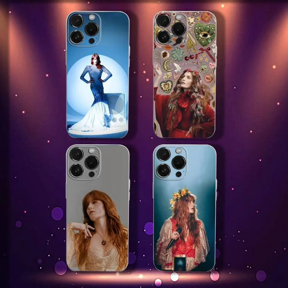 

F-Florence Singer The M-Machine Phone Case For iPhone 17,16,15,14,13,12,11,Pro,Max,Plus,E,SE4,Air,Mini Transparent Cover