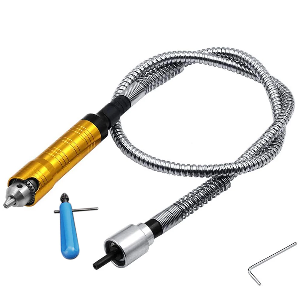 KSOL Flexible Shaft for Electric Grinder, with 0.3-6.5mm Chuck Handle Extension Cable for Electric Drill Rotary Grinder Tool