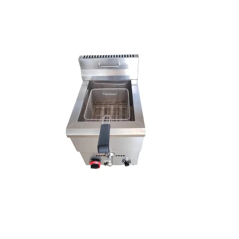 Commercial gas single cylinder constant temperature flameout protection fryer, French fries fryer 3