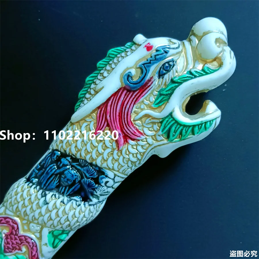 High Quality Plastic Mateial Tsuka Handle Hilt For Real Japan Japanese Katana Samurai Sword Fittings New Carved Dragon Theme