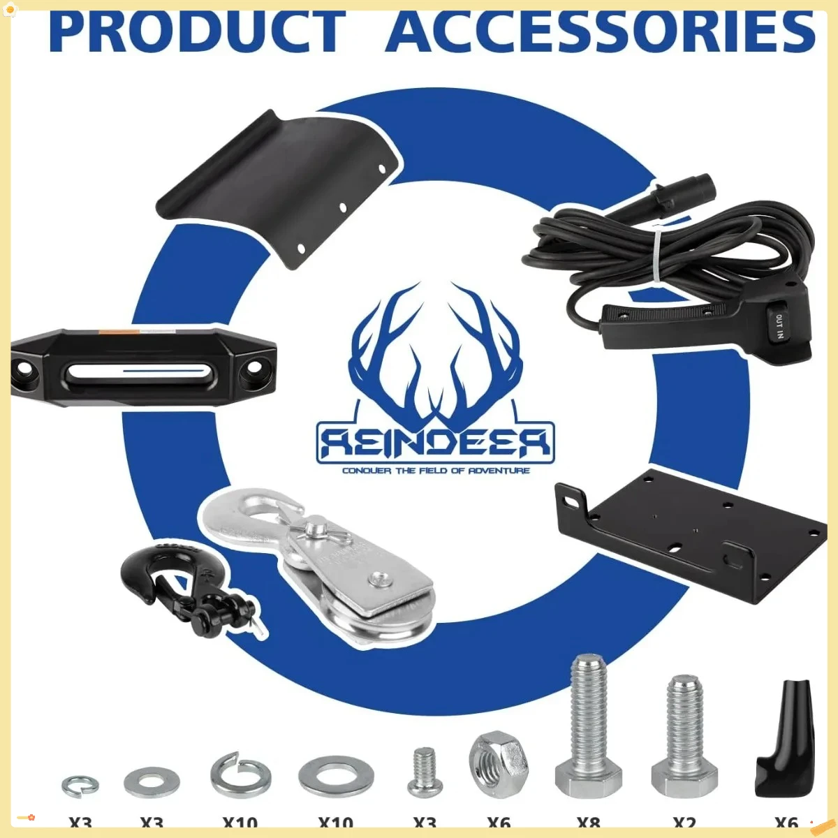 جديد 12 فولت ونش 6000 رطل الحمولة ونش كهربائي عدة حبل اصطناعي مع Hawse Fairlead مقاوم للماء IP67