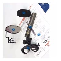 Stereo recording True condenser microphone Superlux S241 gold plated Small diaphragm for Vocal and instrument with shock mount