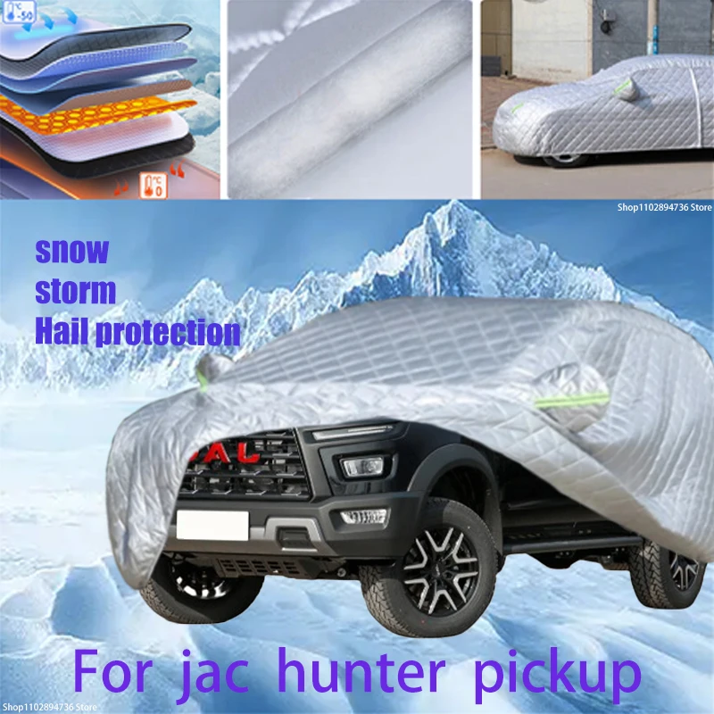 

For jac hunter pickup Outdoor Cotton Thickened Awning For Car Anti Hail Protection Snow Covers Sunshade Waterproof Dustproof