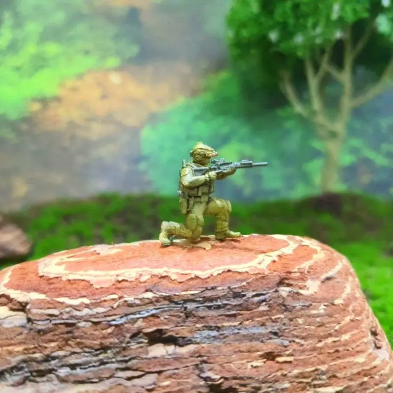 1:64 القوات الخاصة الأمريكية ختم فريق الجندي تمثال نموذج سيارة المرآب طاولة الرمل المشهد ديوراما ملحق