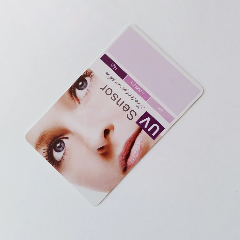 Skin Protection Uv Test Change Color In Sunlight Summer Accessories Increase In Demand Affordable Uv Test Cards Solar Probe