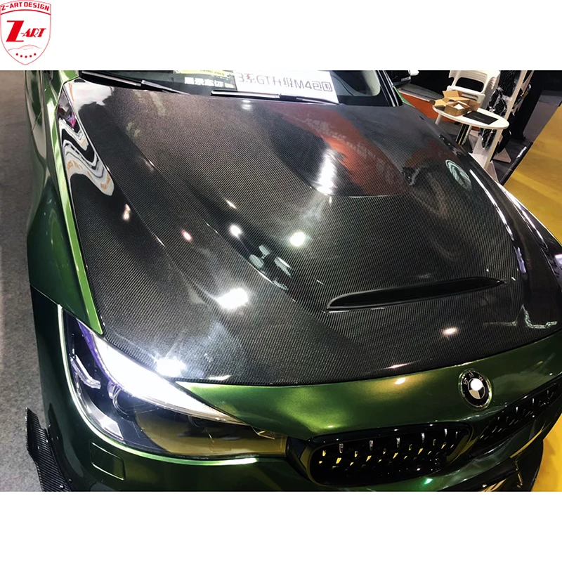 

Z-ART for BMW F34 CS Engine Bonnet F34 Carbon Fiber CS Engine Cover for BMW 3 GT Series Engine Hood Carbon Fiber Engine Lid