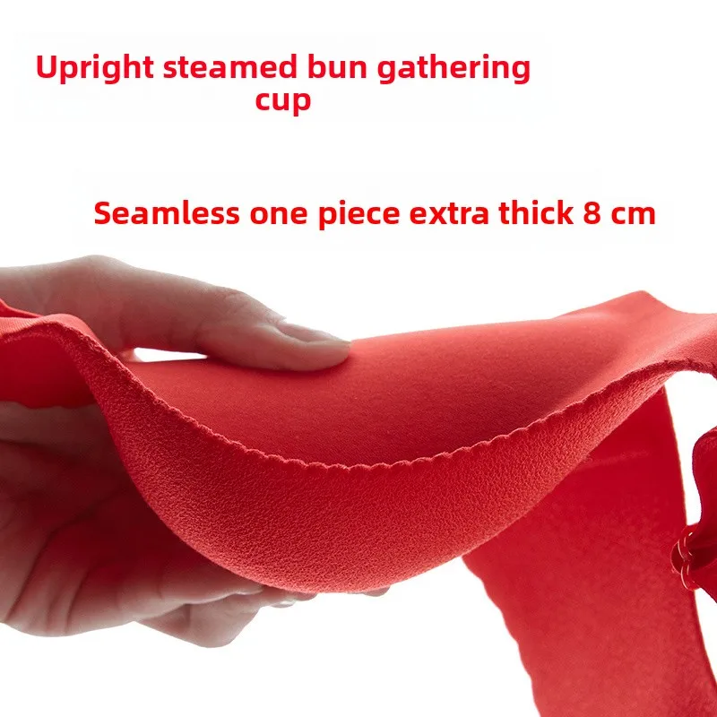 

Ультратолстый бюстгальтер пуш-ап 8 см для небольшой груди, кружевное нижнее белье без проводов с мягкой подкладкой, сексуальная подтяжка и глубокое декольте, чашка