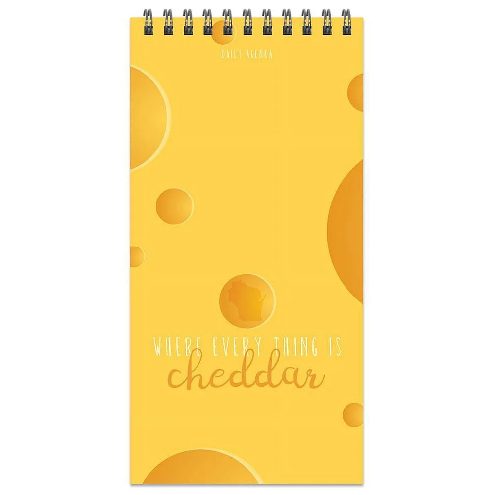Agenda a data aperta 130 fogli Rilegatura a filo Organizzatore giornaliero Promemoria pomeridiano mattutino Copertine durevoli Fascia elastica 4x8,5