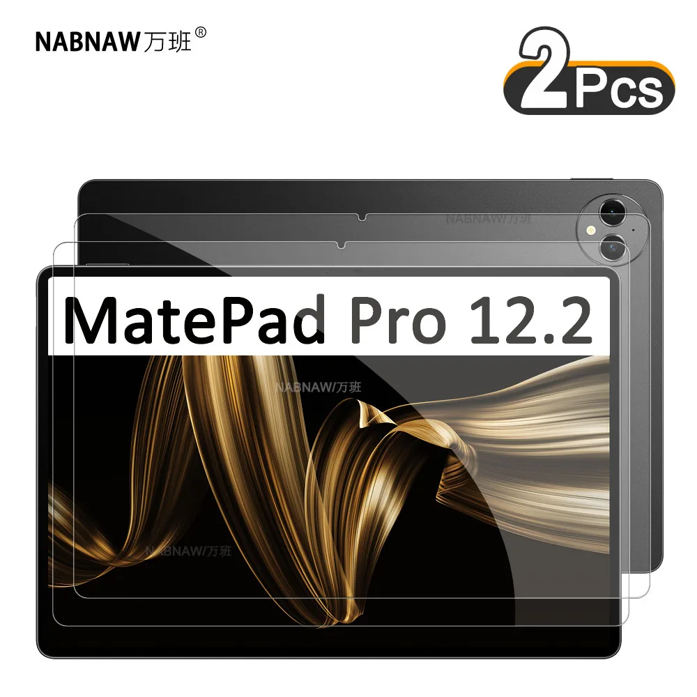 2-częściowa przezroczysta twarda folia HD Screen Protector Odporne na zarysowania szkło hartowane do Huawei MatePad Pro 12.2 2024 Łatwa instalacja