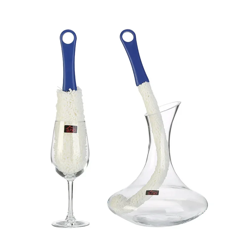 Home Wine Cup Free Curved Cup Brush Multifunctional Soxanter Brush Glass Brush Decanter Clean Beads Cleaning Tools