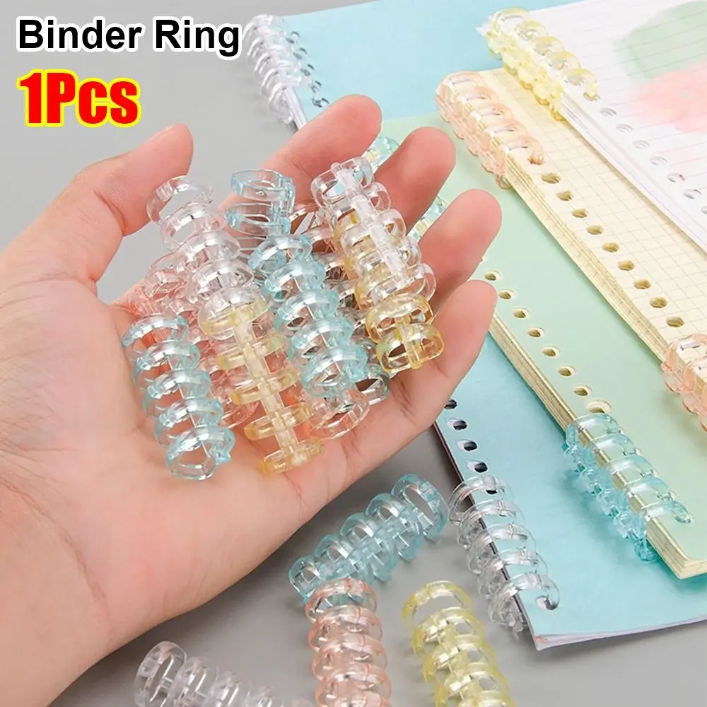 1Pcs Binding Spines Snap Split Binder Rings A4 A5 A6 Notebook Learning Cards Loose Leaf Stationery Office Supplies 5 Ring