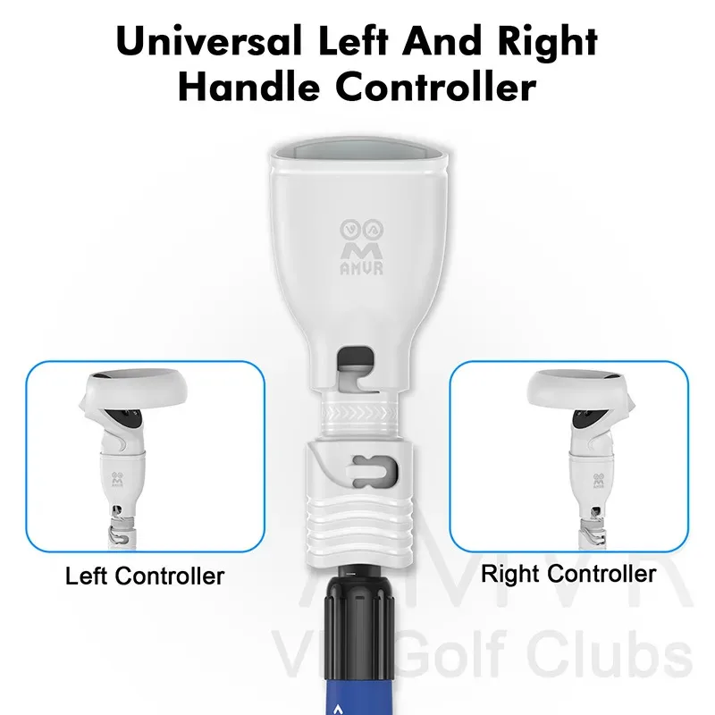 VR Golf Club Grip for Oculus Quest 2 Controller Attachment Retractable Handle Tennis Baseball Golf Grip VR Accessories