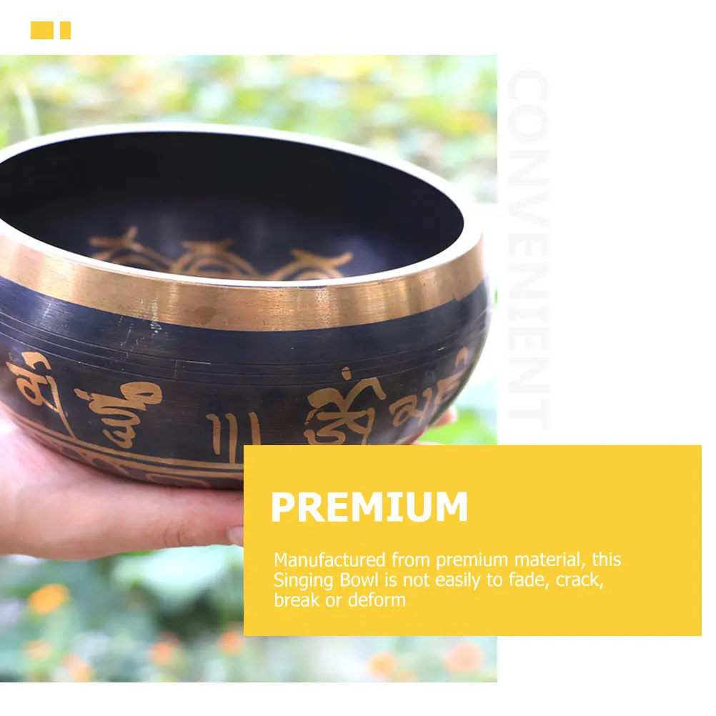 

1Set Tibetan Singing Bowl Copper Meditation Sound Bowl Yoga Zen Music Gift for Buddhists Relaxation Prayer Meditation