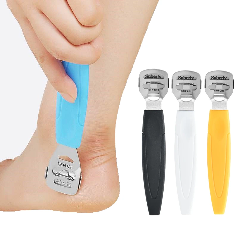 Stainless Steel Foot Skin Shaver Corn Cuticle Cutter Remover Rasp Pedicure File 10 Blades Feet Pedicure Razor Foot Care Tool