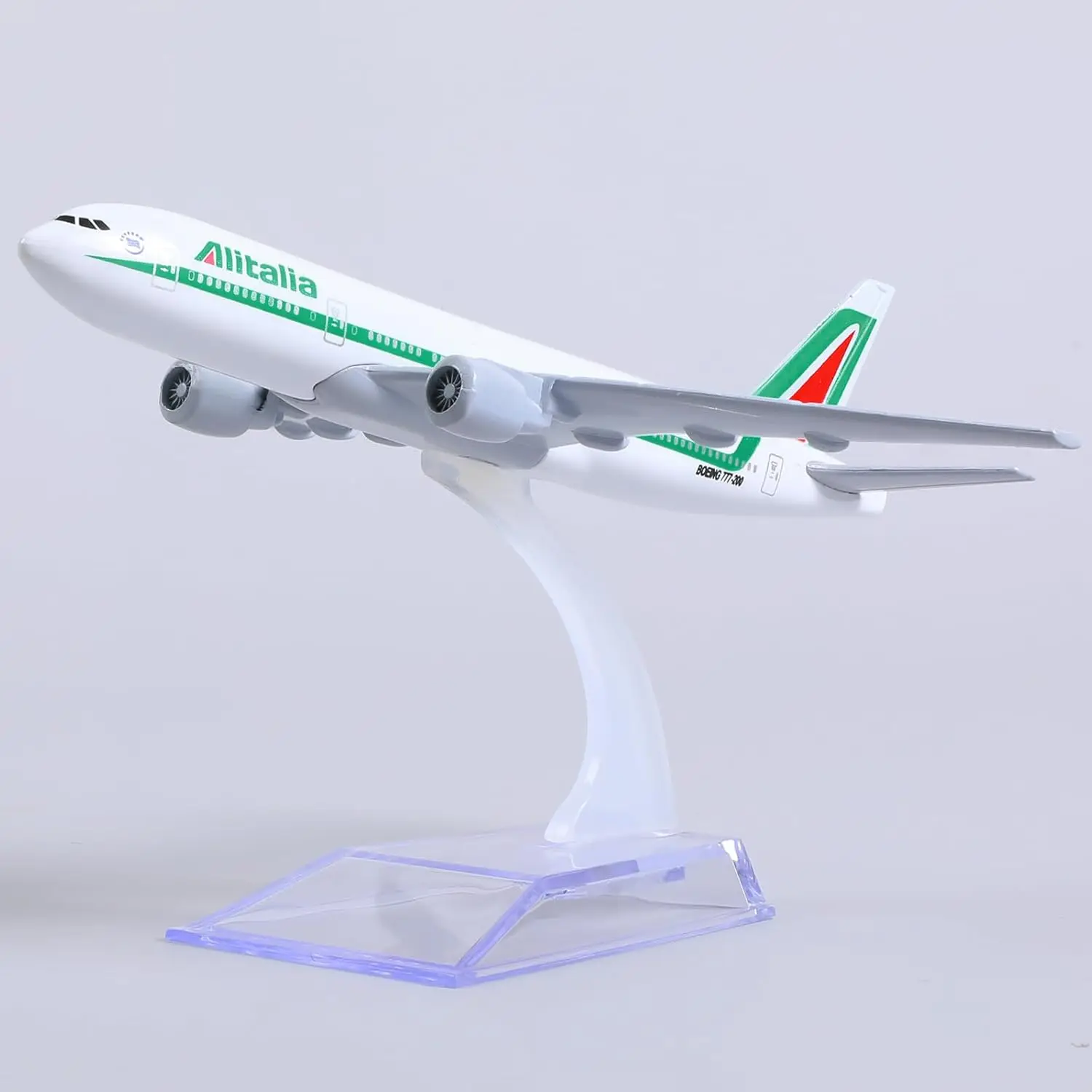 

1/400 B777 Итальянская литая под давлением металлическая модель самолета с подставкой, комплект Коллекционной модели для подарка любителю авиации