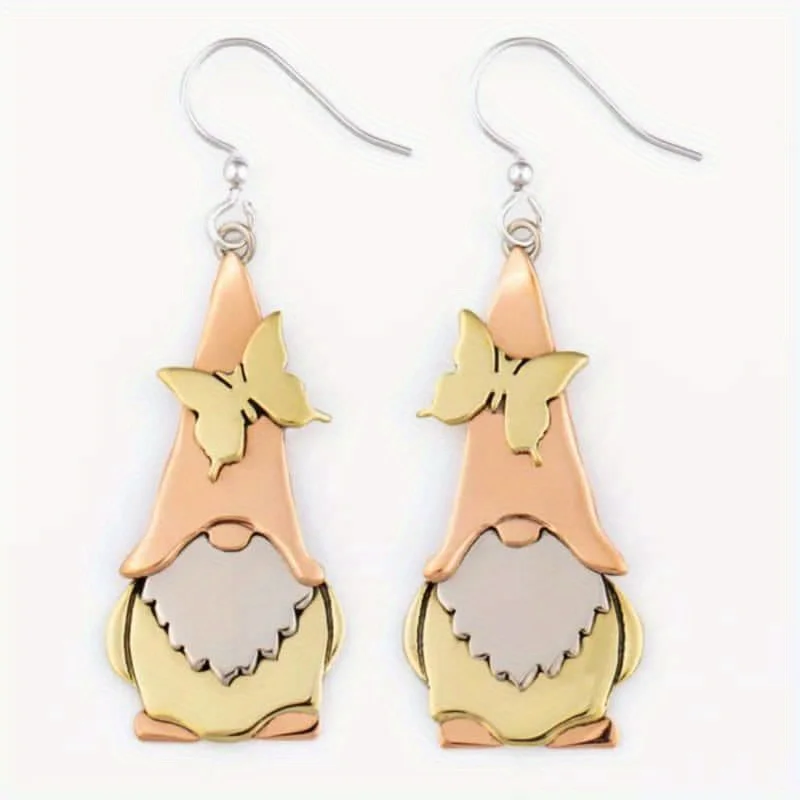 أقراط متدلية رائعة بتصميم فراشة أنيقة للتجمعات النسائية وهدايا عيد الميلاد ورأس السنة الجديدة والإكسسوارات #2