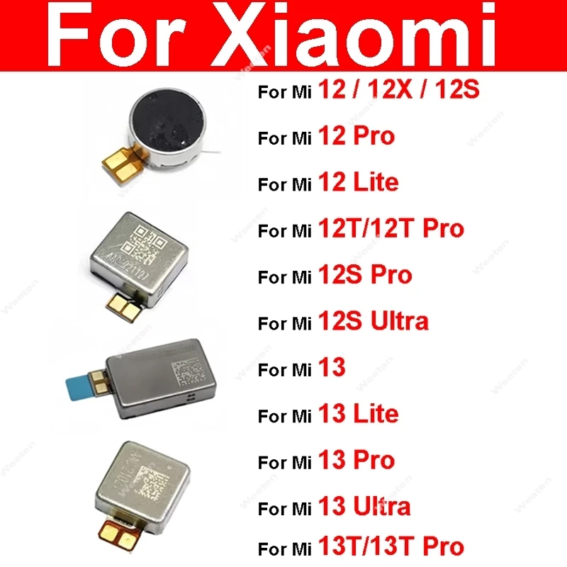 Vibrator Module and Vibration Flex Cable Spare Parts for Xiaomi Mi 12T 12S 12X Mi 12 13 T Lite Pro Ultra