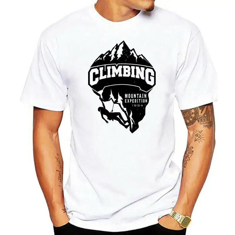 CLIMBING EXPEDITION MOUNTAIN ROCK NATURE HIKING Womens White T-Shirt(1)