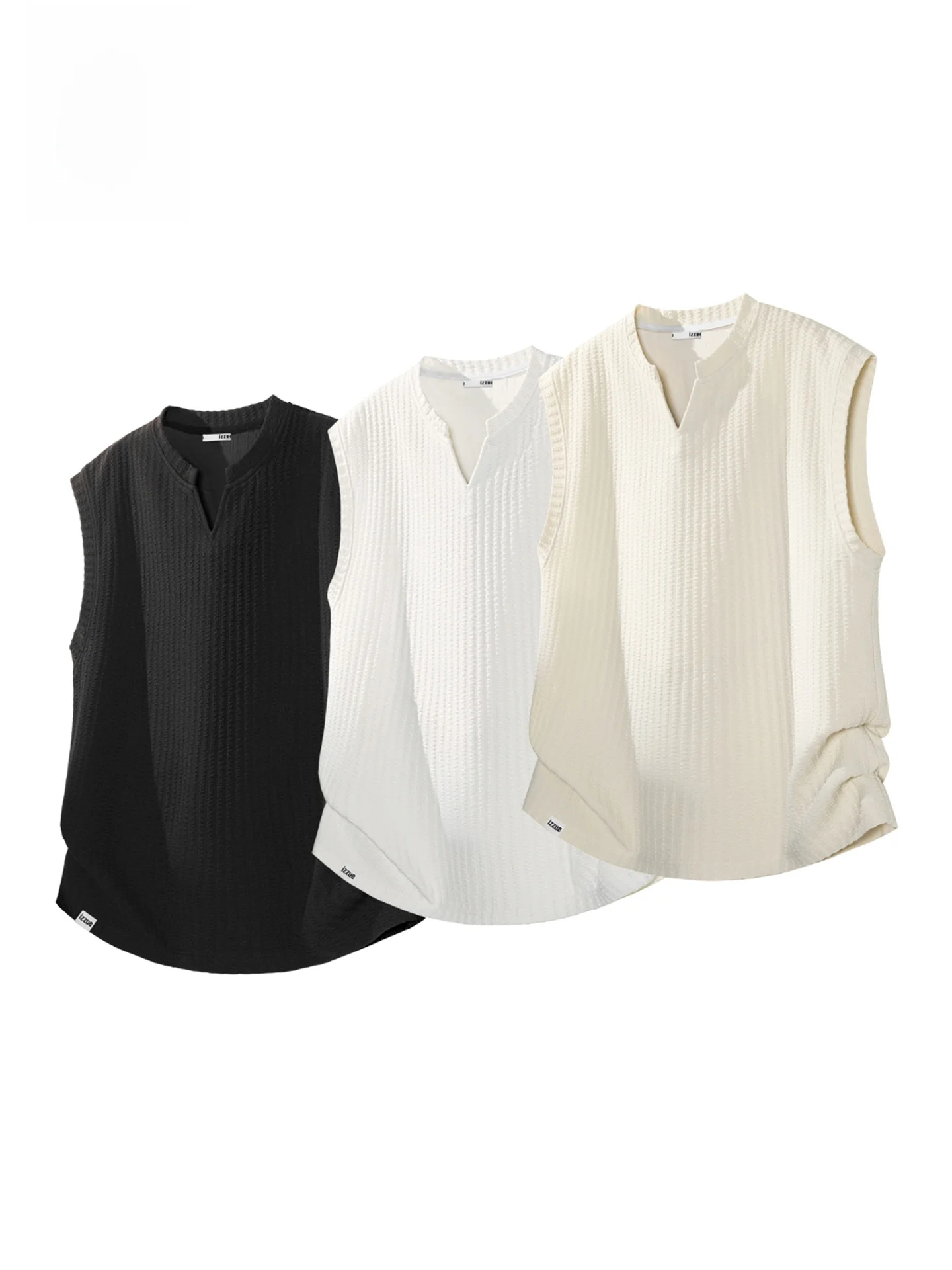 

Ice Silk Qui Dry Summer Sport Vest Men's Loose Casual Svel T-irt Youth Faion V-Ne Sweat Absorbent Breathable