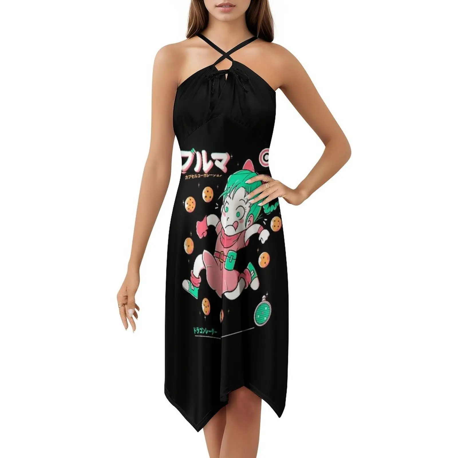 فستان My V1 النسائي الهيب هوب ملابس الشارع الشهير جرافيك طباعة ملابس الحفلات ملابس النادي لطيف للأطفال بولما لي 0 بولما لي 1 ملابس نسائية