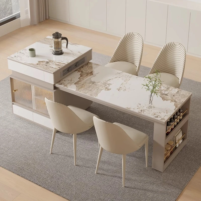 Romantic Adult Dining Table Comfortable Light Luxury Designer Reception Kitchen Table Salon Restaurant Muebles Home Furniture
