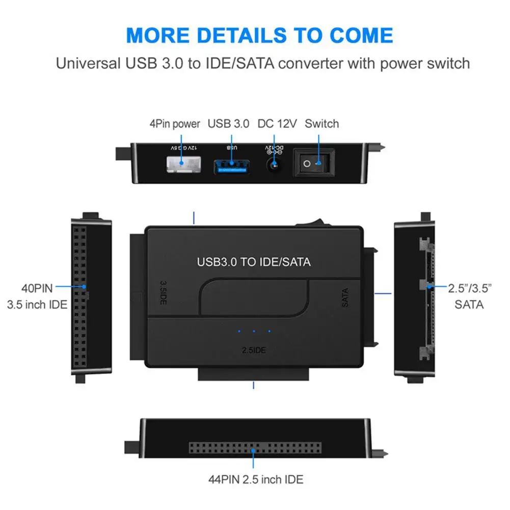 Sata/ide adapter usb 3,0 zu sata/ide easy drive kabel konverter 2.5/3,5 festplatte multi schnitts telle treiber adapter sata universal