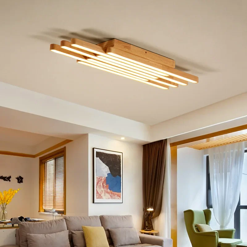 

LED Ceiling Lamp Lamp in the Living Room Simple Modern Creative Bedroom Aisle Light Nordic Solid Wood Japanese Tatami Lamps