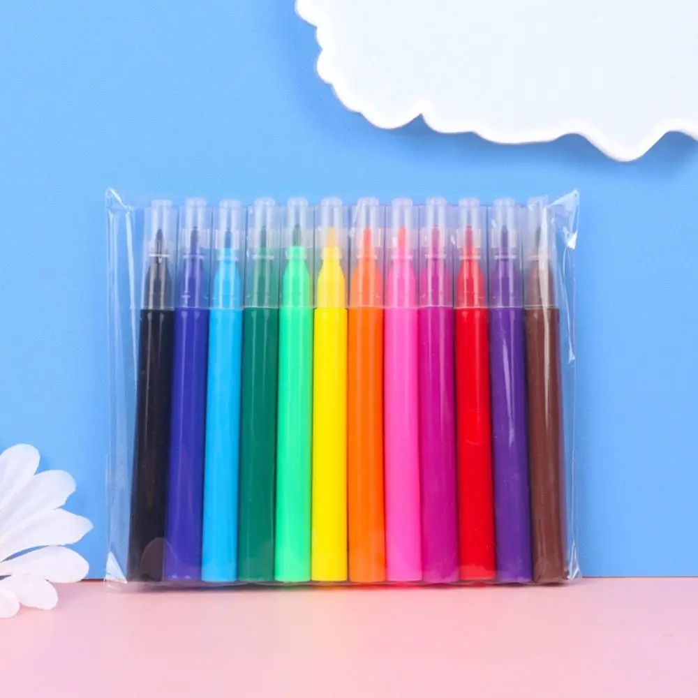 DIY Graffiti Bag Color Filling Colorful Watercolor Pen Safe Drawing Coloring Markers Friendly Graffiti Drawing Set Children