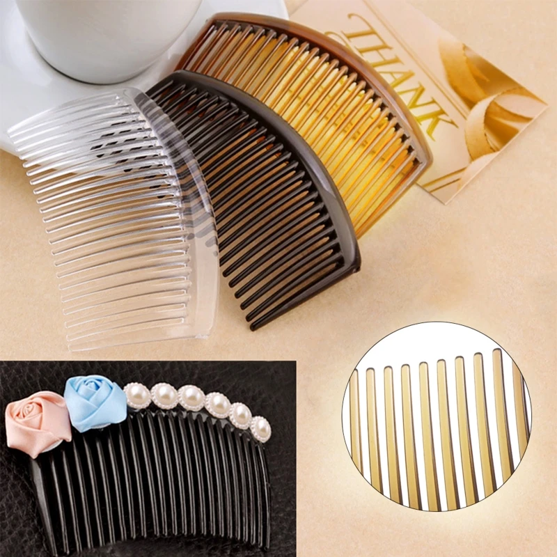 5Pcs / Set Comb 23 Teeth Plastic Hair Accessories Women DIY Clip Salon Tool Handmade Multi-functional Styling Tools