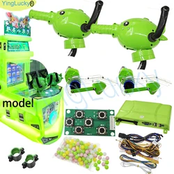 Arcade Bead shooting diy kit Plastic Gun kit Kids Coin Arcade Video Game Pinball Hit Paradise Shoot Machine Ball 16mm Beads 2 p