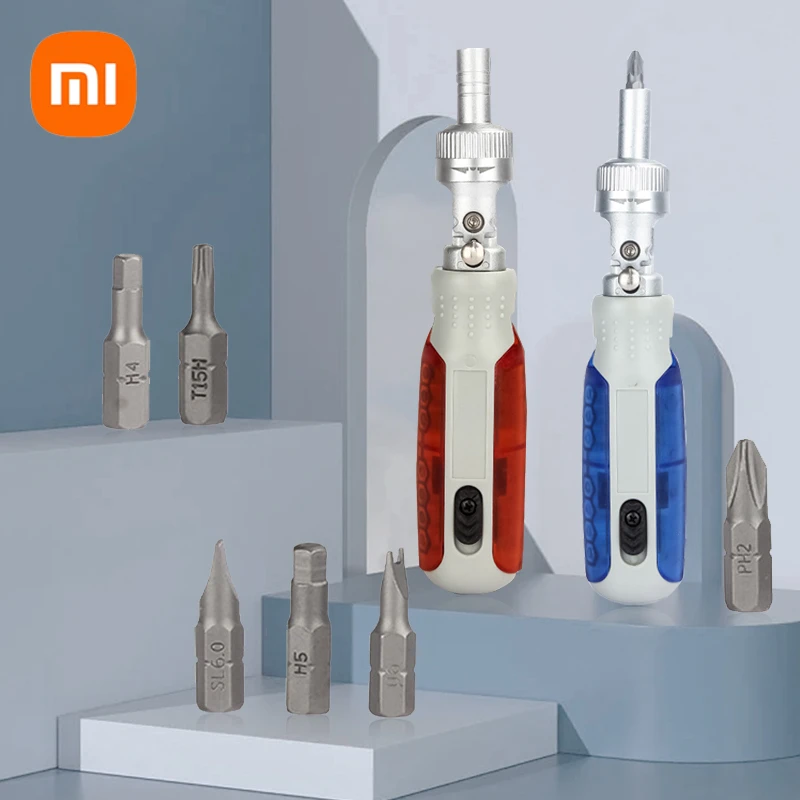 Xiaomi Ratchet Screwdriver 15 In 1 Precision Phillips Torx Bits For Screwdriver Combinational Kits Professional Repair Home Tool