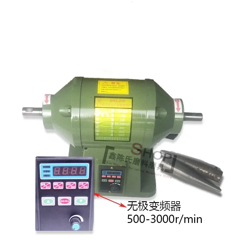 2025 ملمع صغير صغير قابل للتعديل سرعة سطح المكتب ماكينة طحن مزدوجة الرأس أدوات المجوهرات آلات الحجر #2