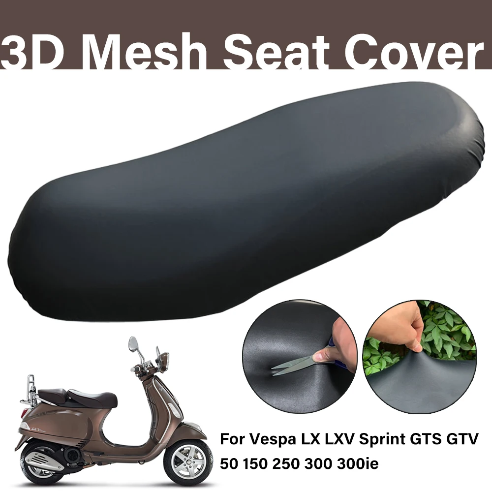 For Vespa LX LXV Sprint GTS GTV 50 150 250 300 300ie Motorcycle Seat Cover Waterproof Dustproof UV Resistant